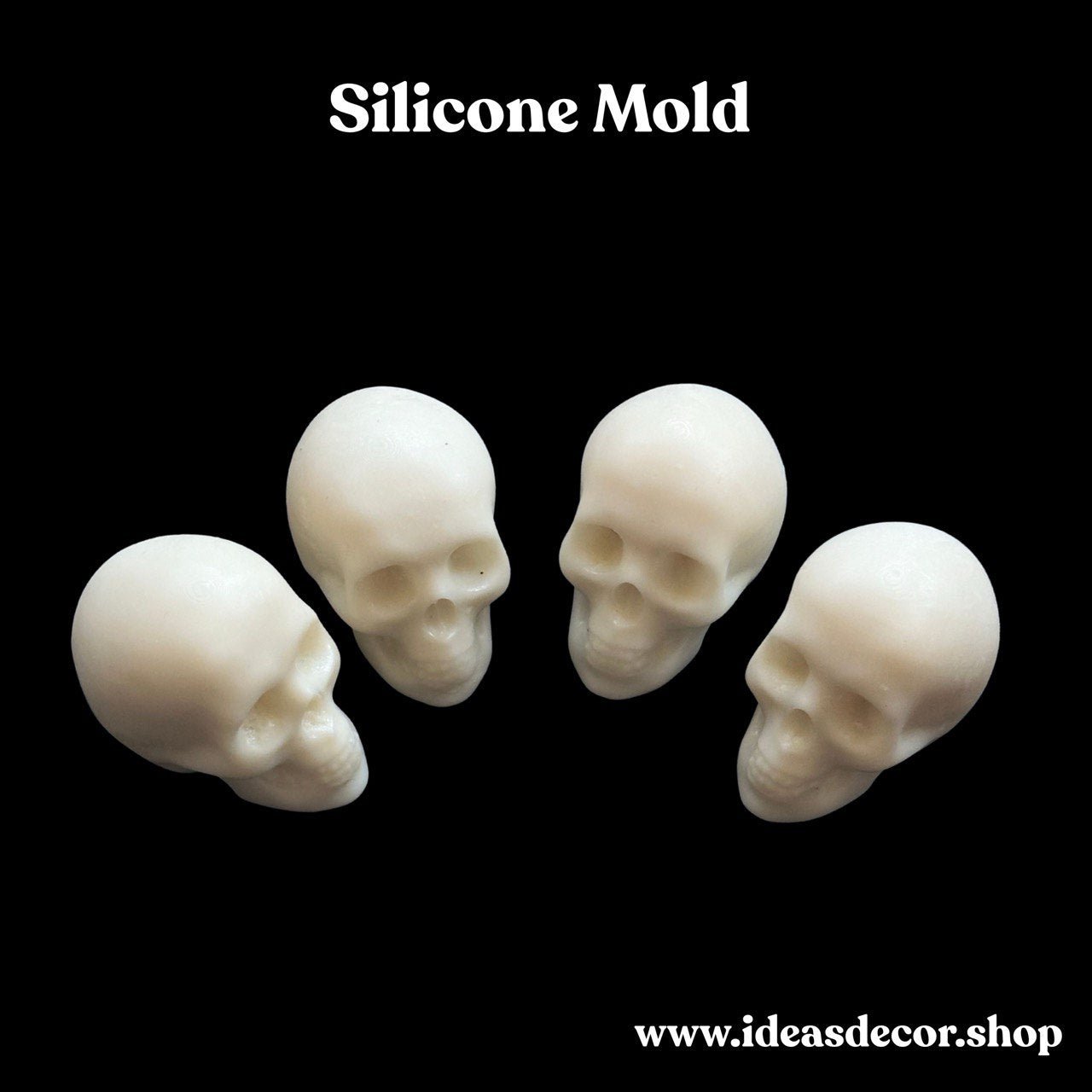 Mini Skull Silicone Mold for Resin – Small Human Head - Ideas Decor Shop