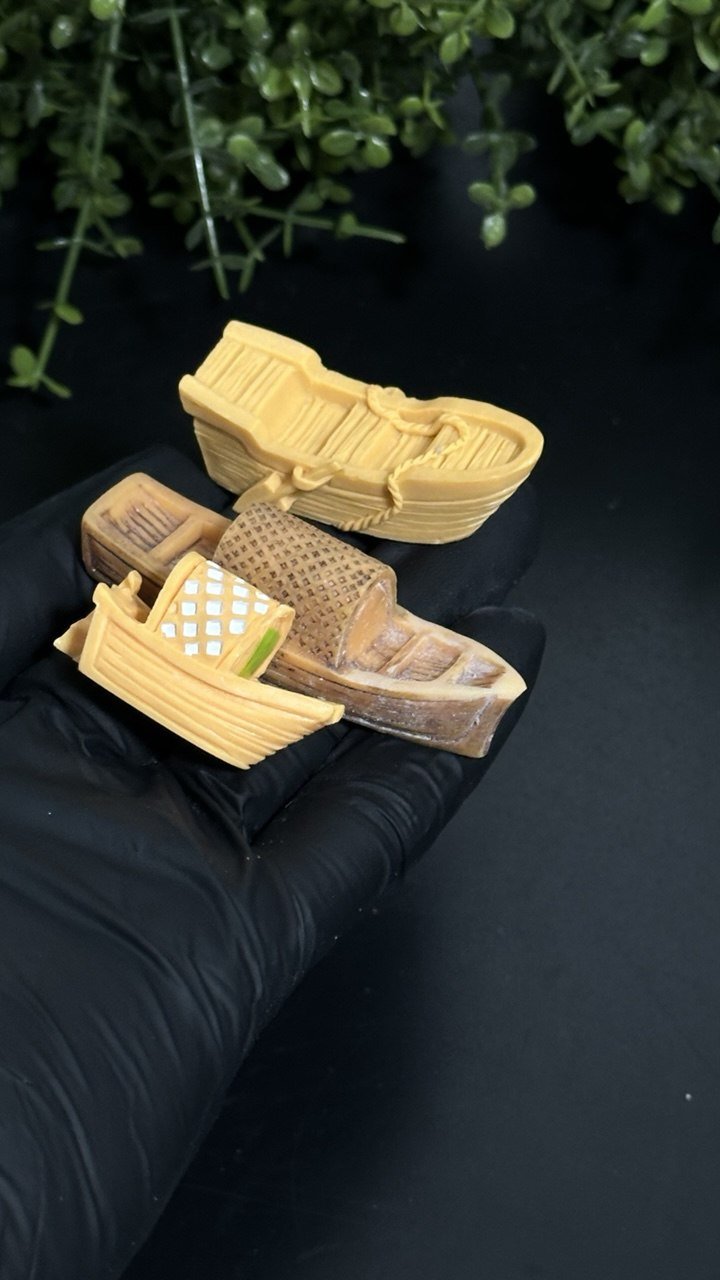 Mini Wooden Fishing Boats Silicone Mold Set - Ideas Decor Shop