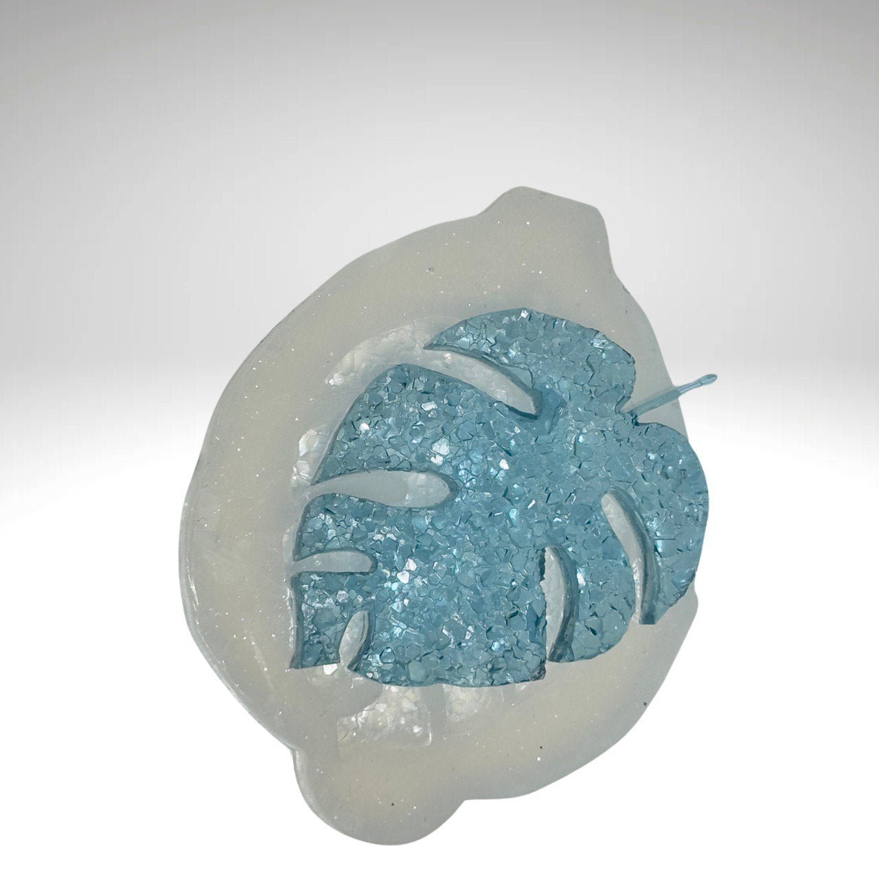 Monstera Druzy Resin Mold | DIY Keychain and Jewelry Silicone Mold - Ideas Decor Shop