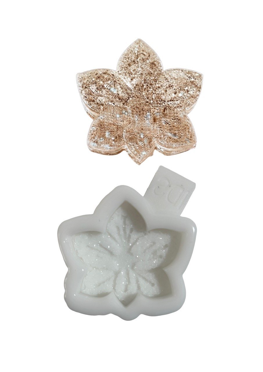 Orchid Silicone Mold with Crystalline Druzy Texture - Ideas Decor Shop