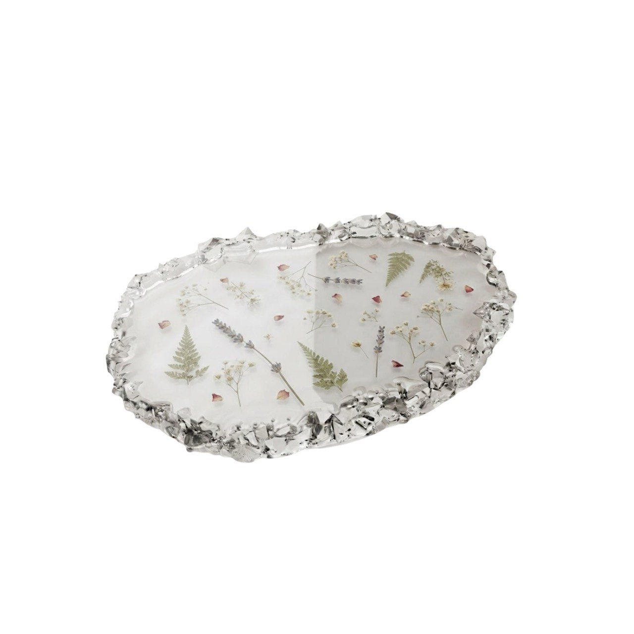 Oval Crystal Edge Tray Silicone Mold – 17 x 14 cm - Ideas Decor Shop