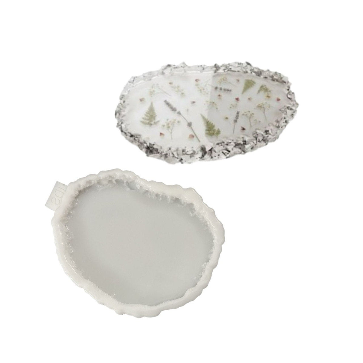 Oval Crystal Edge Tray Silicone Mold – 17 x 14 cm - Ideas Decor Shop