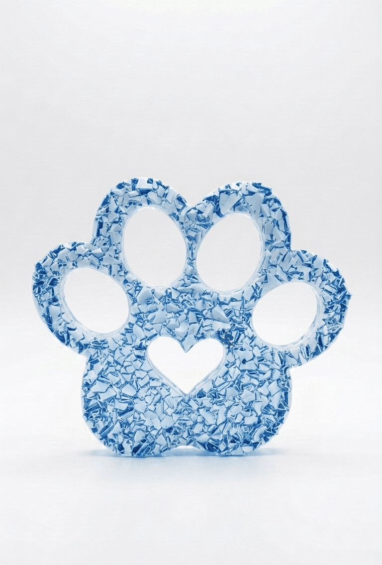 Paw Print Heart Silicone Mold - Ideas Decor Shop