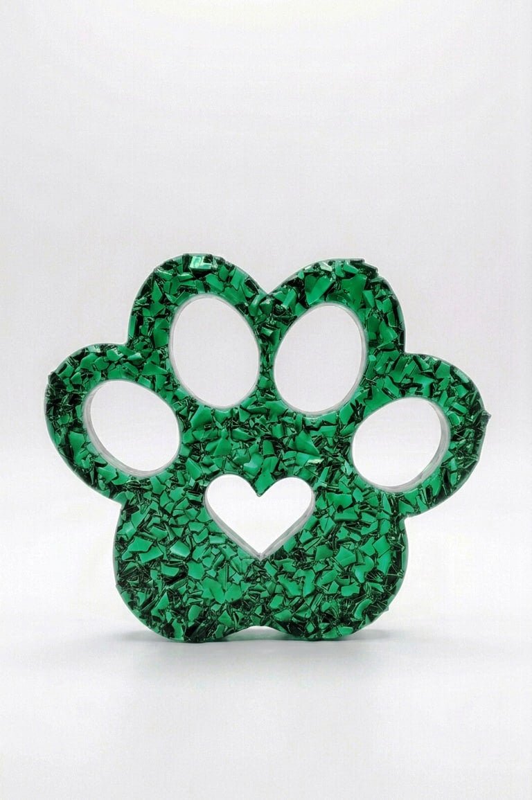 Paw Print Heart Silicone Mold - Ideas Decor Shop