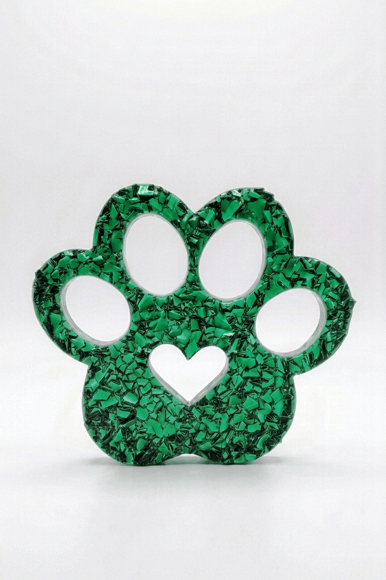 Paw Print Heart Silicone Mold - Ideas Decor Shop