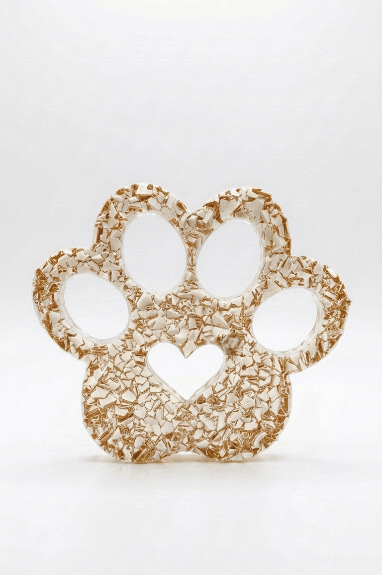 Paw Print Heart Silicone Mold - Ideas Decor Shop