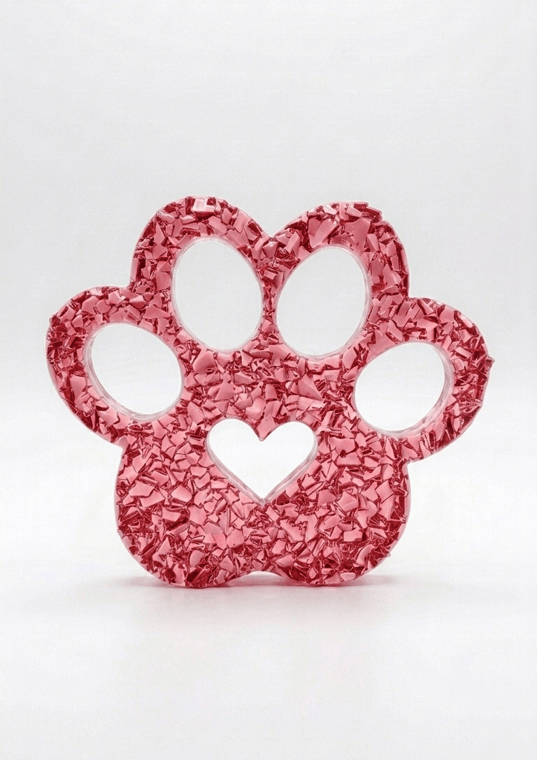 Paw Print Heart Silicone Mold - Ideas Decor Shop