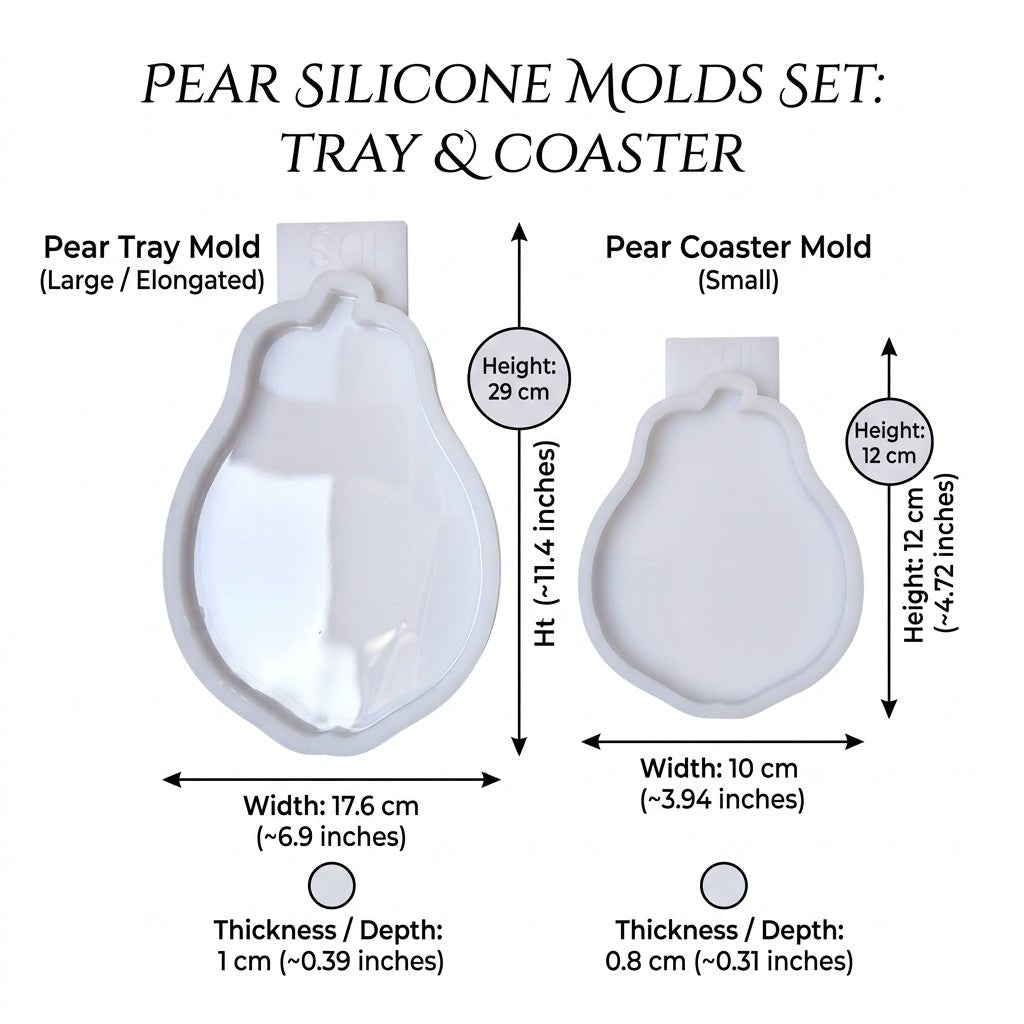 Pear Silicone Mold Pear Fruit Tray Coaster Mold - Ideas Decor Shop