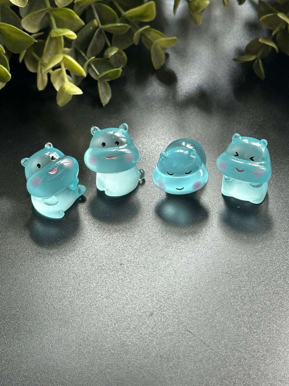 Cute Hippo Figurine Mold – 4 Expressions