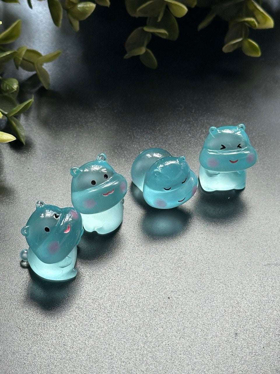 Cute Hippo Figurine Mold – 4 Expressions