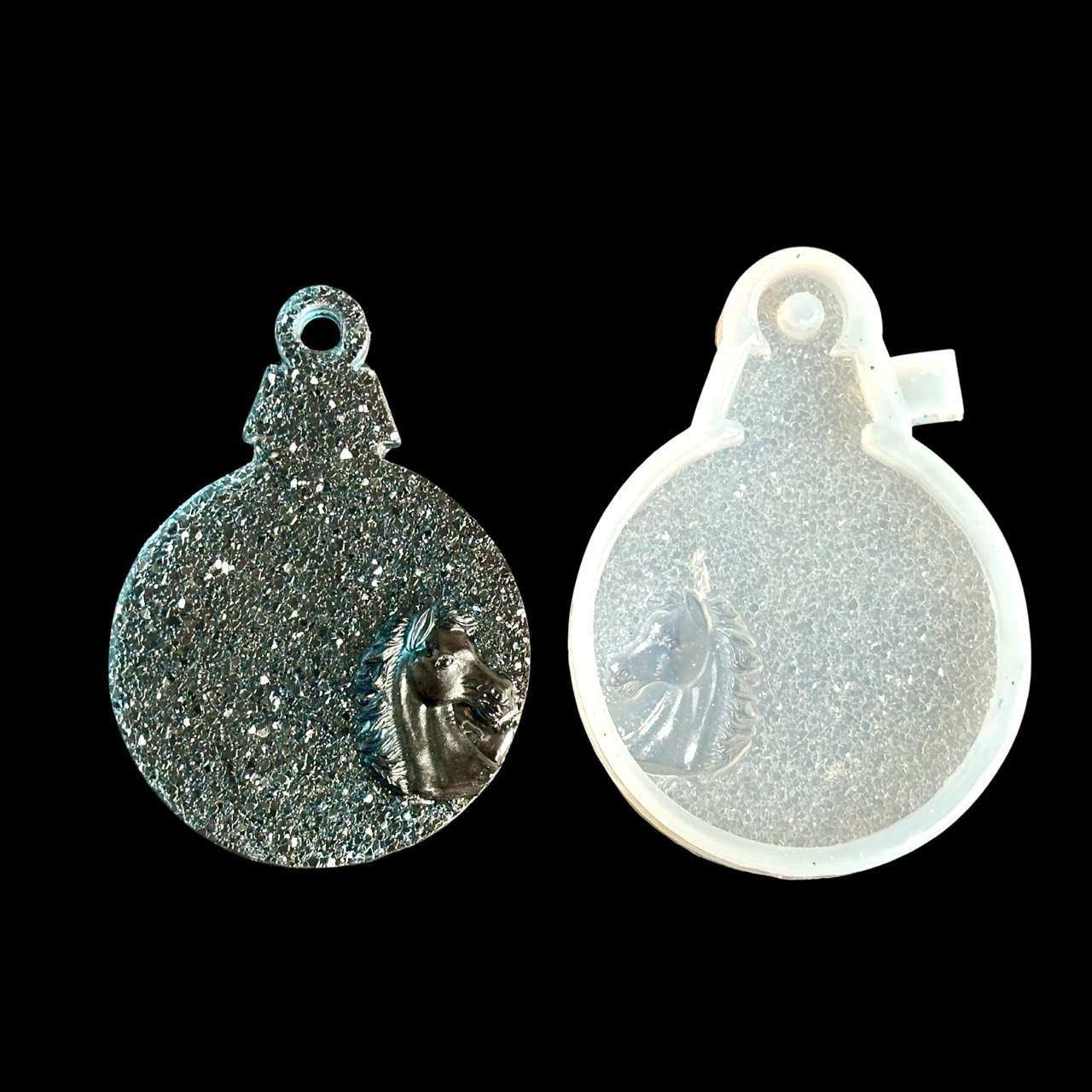 Horse Head Druzy Crystal Ornament Mold