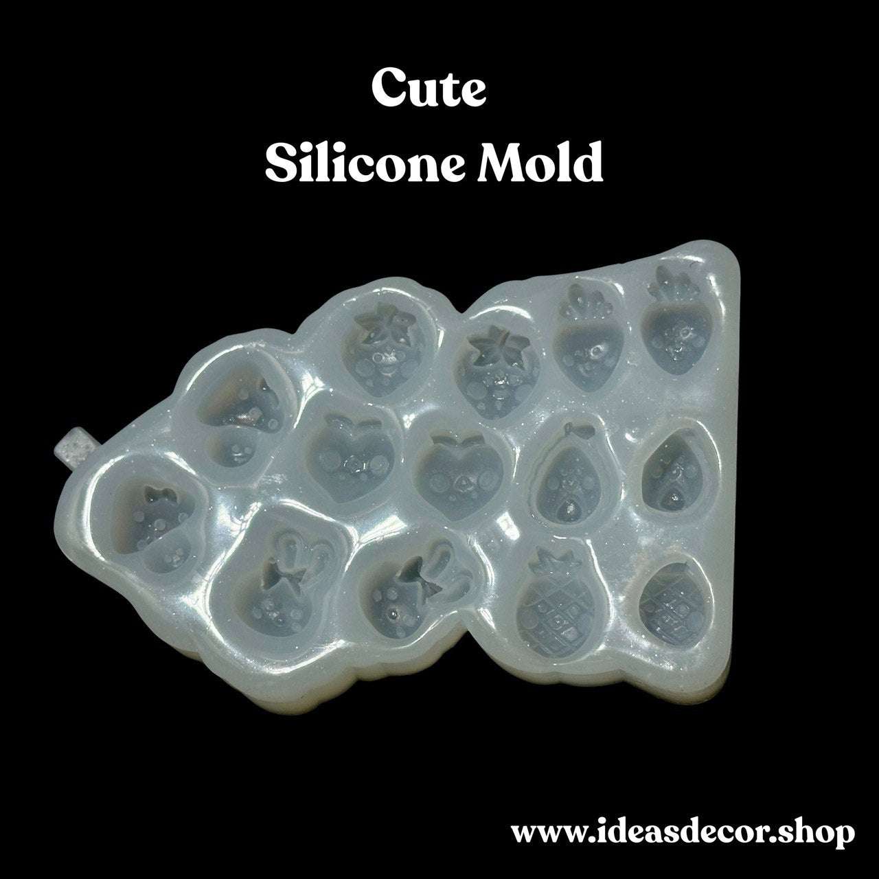 Kawaii Silicone Mold – Mini Fruits and Bunny Mold