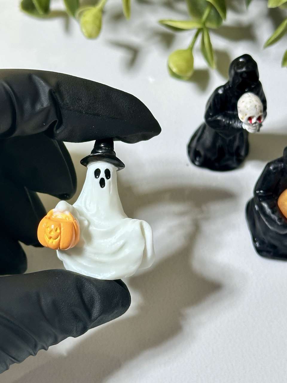 Halloween Silicone Mold – 3 Figures (Ghost, Grim Reaper, Pumpkin)