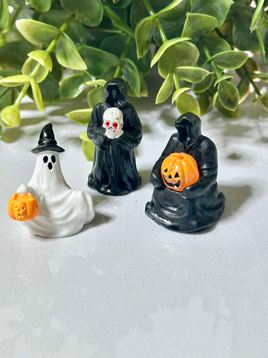 Halloween Silicone Mold – 3 Figures (Ghost, Grim Reaper, Pumpkin)