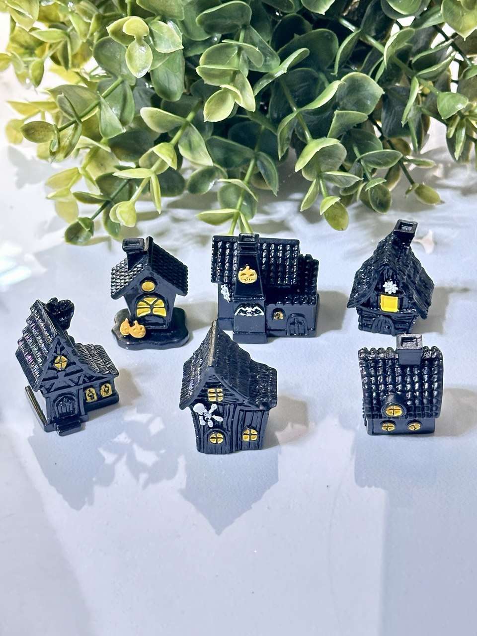 Haunted House Silicone Mold Set of 6, Halloween Resin Molds