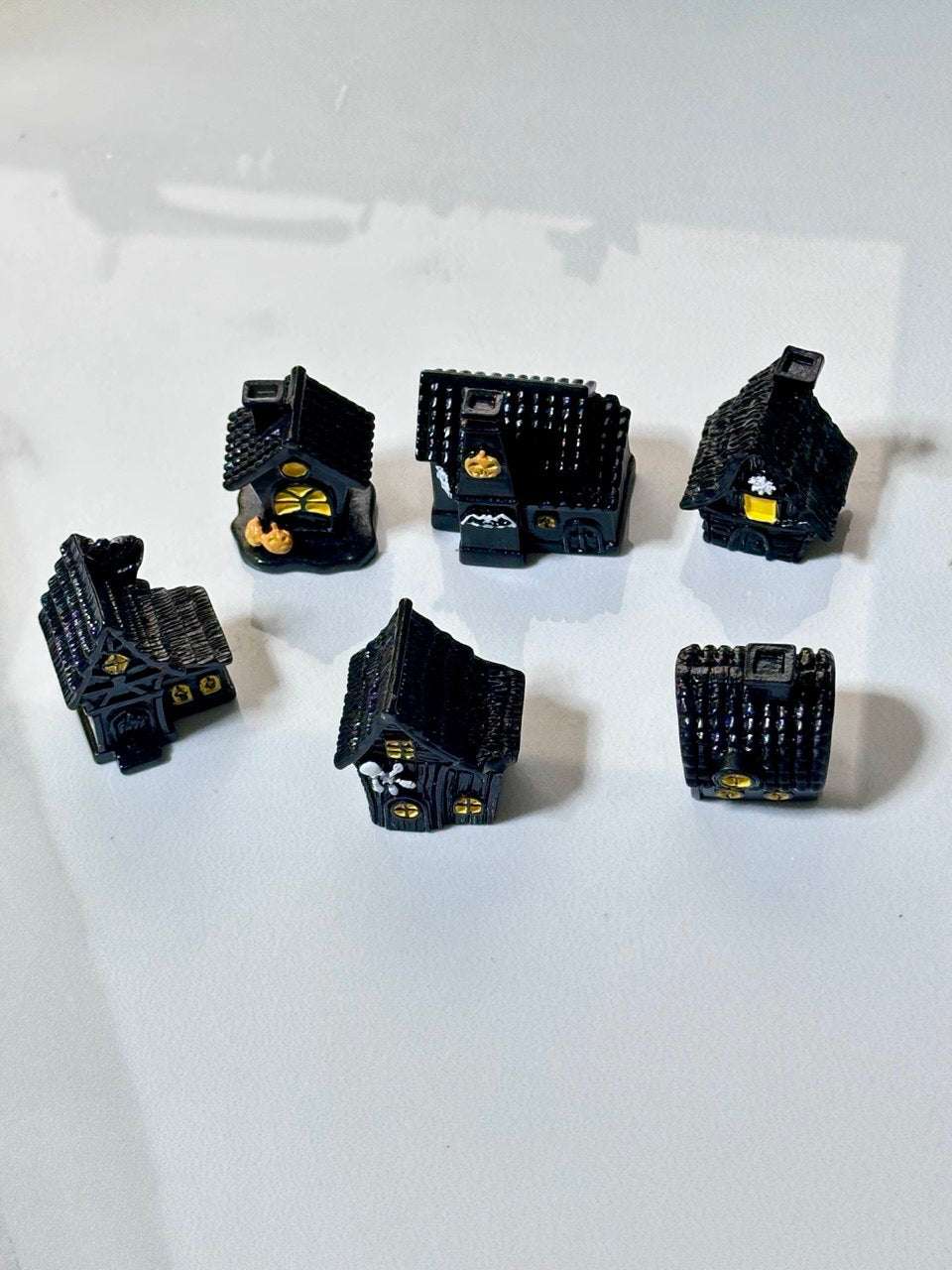 Haunted House Silicone Mold Set of 6, Halloween Resin Molds