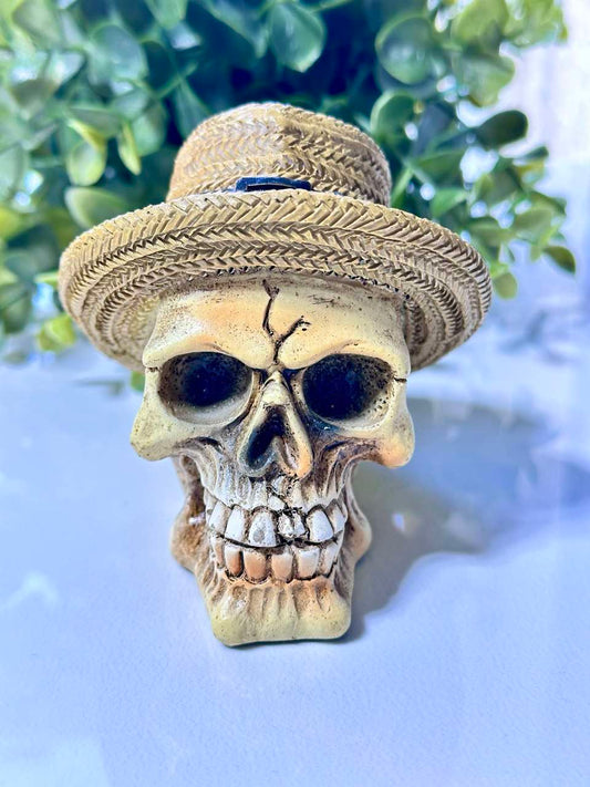 Silicone Mold Skull with Hat – 9 cm