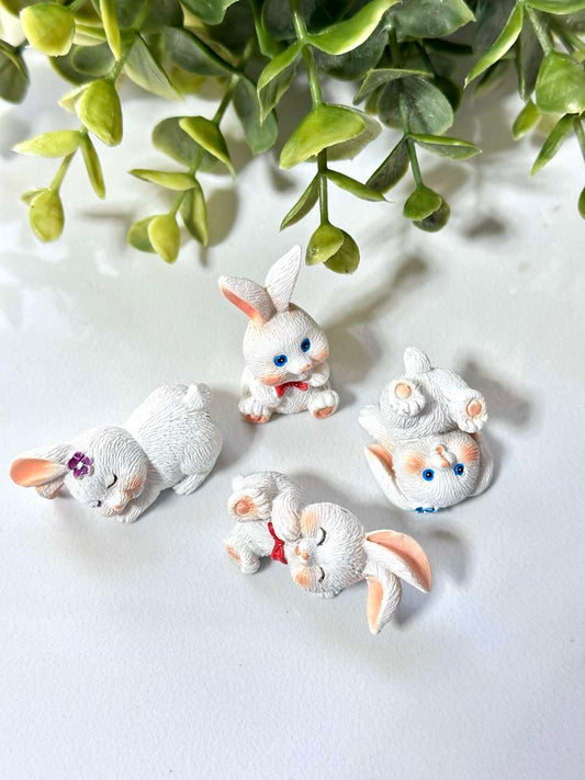 Silicone Mold Bunny Figurines Set of 4 – 2.5–4.5 cm