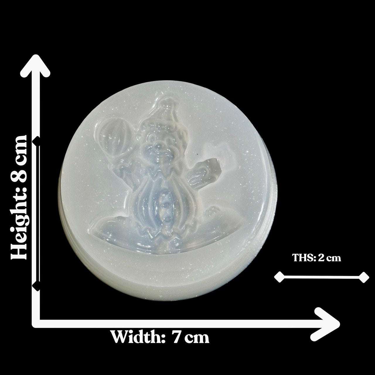 Silicone Mold Clown with Balloon