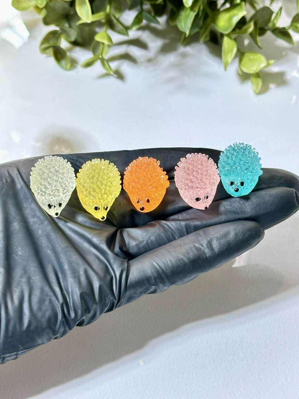 Hedgehog Silicone Mold: Mini Resin Figurines for Jesmonite, Plaster