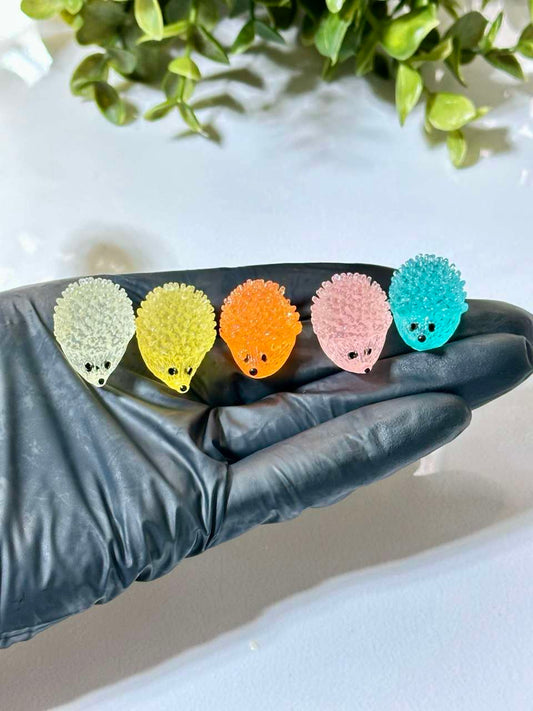 Hedgehog Silicone Mold: Mini Resin Figurines for Jesmonite, Plaster