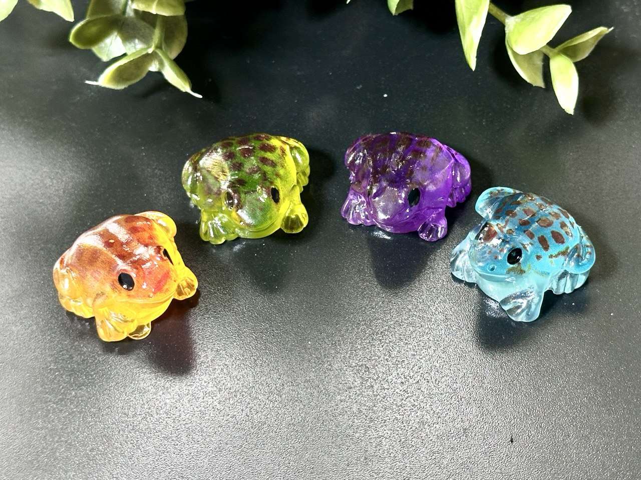 Spotted Frog Silicone Mold Set: Miniature Resin Jesmonite Plaster Molds
