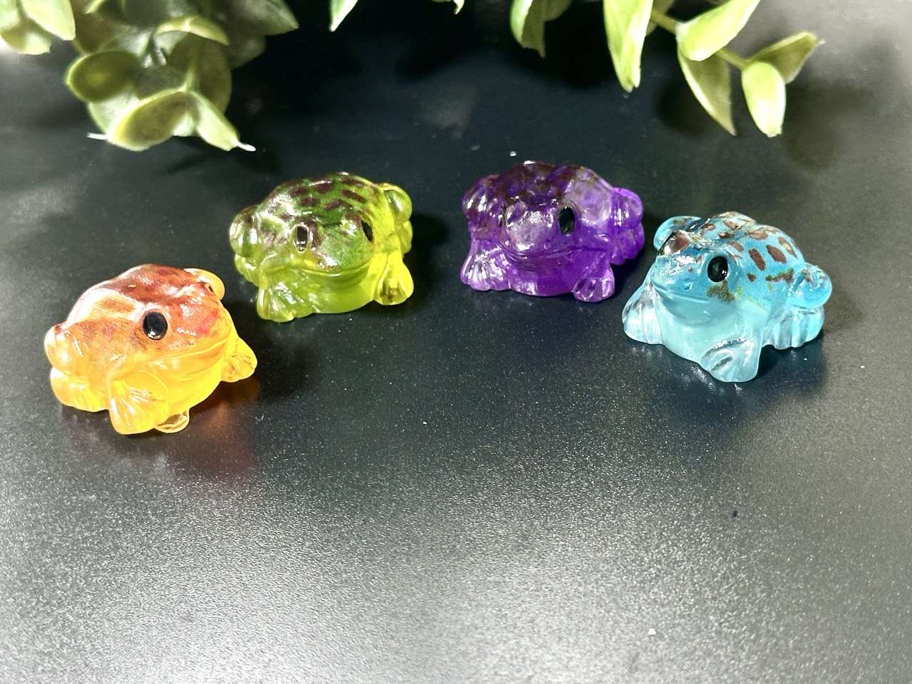 Spotted Frog Silicone Mold Set: Miniature Resin Jesmonite Plaster Molds