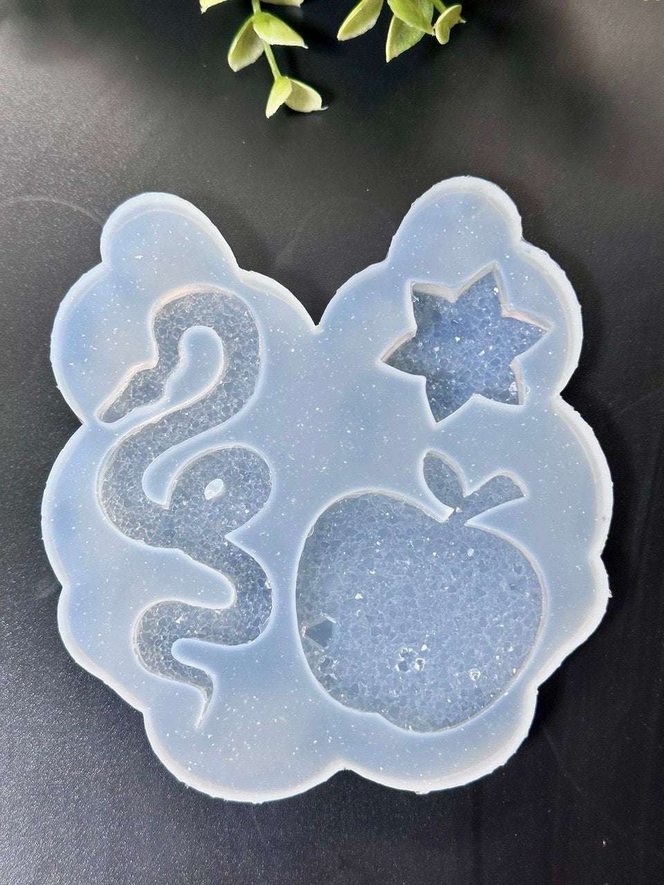 Druzy Crystal Snake Apple Star Silicone Mold