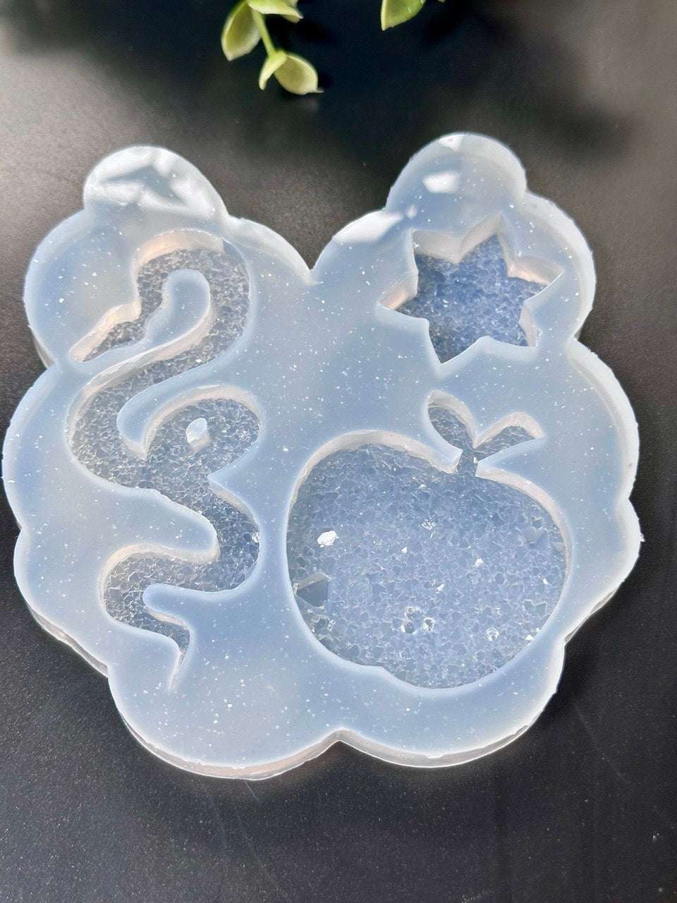 Druzy Crystal Snake Apple Star Silicone Mold