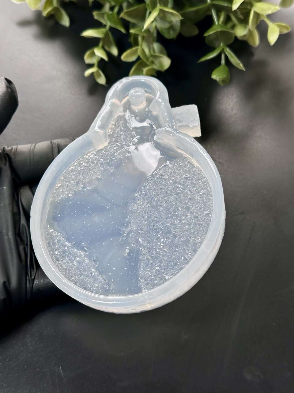 Christmas Bauble Silicone Mold – Druzy Crystal Ornament