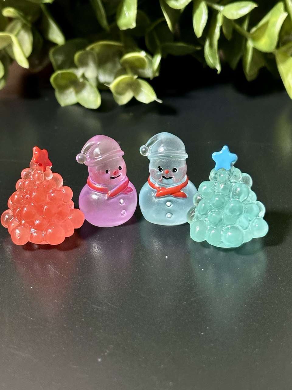 Christmas Tree | Snowman Silicone Mold | 4-Cavity Festive Mold