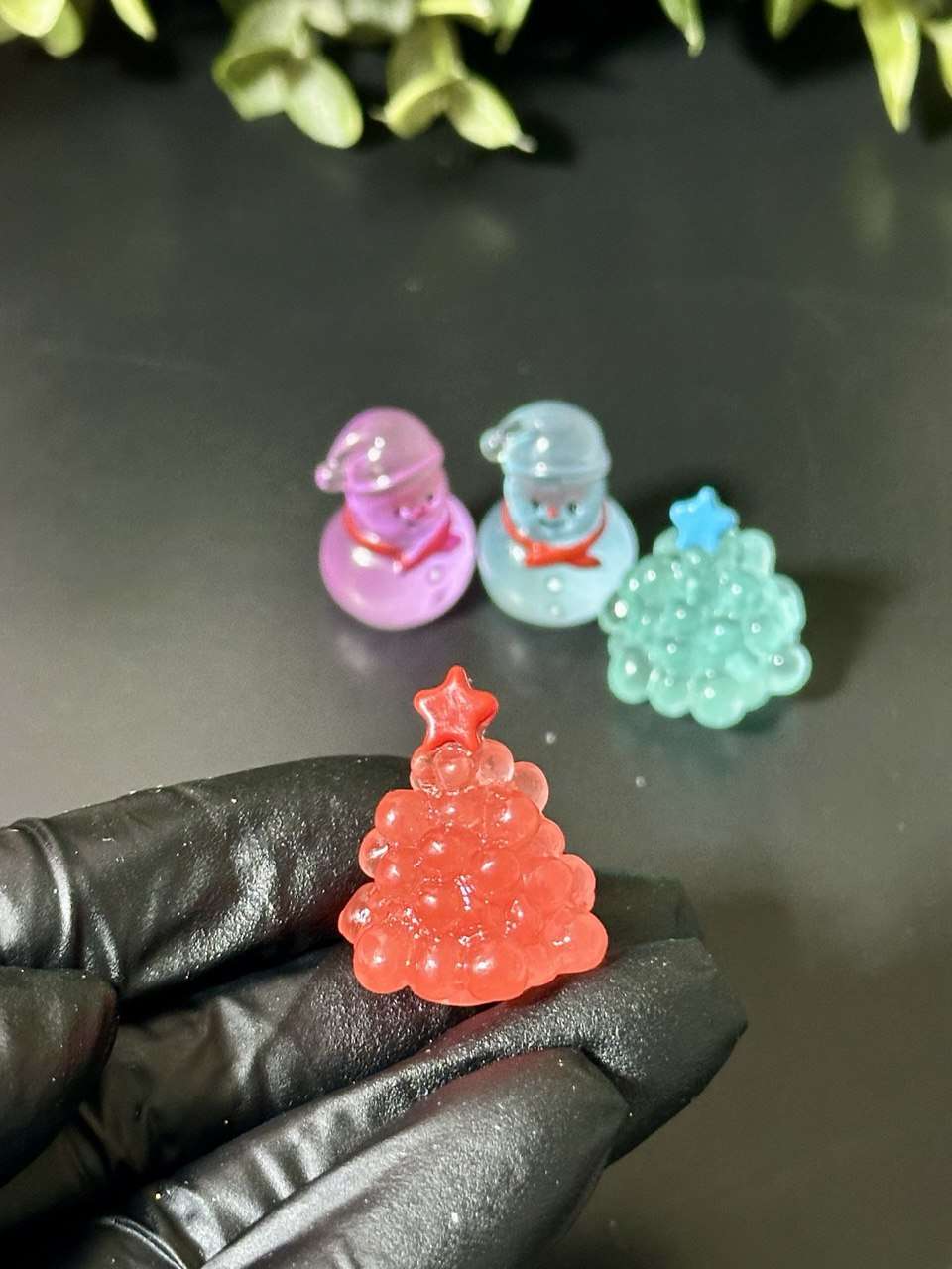 Christmas Tree | Snowman Silicone Mold | 4-Cavity Festive Mold