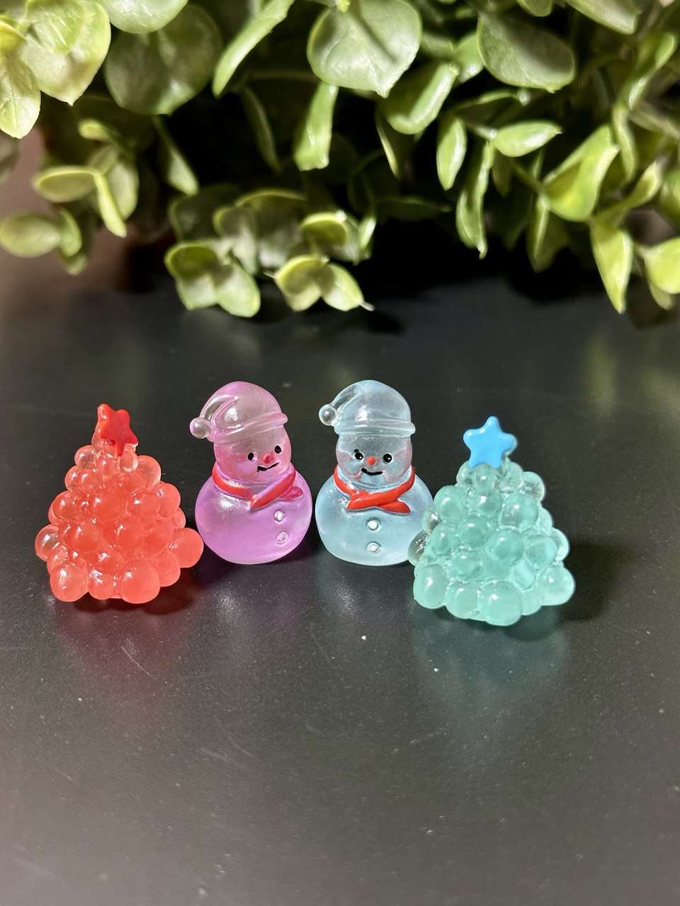 Christmas Tree | Snowman Silicone Mold | 4-Cavity Festive Mold