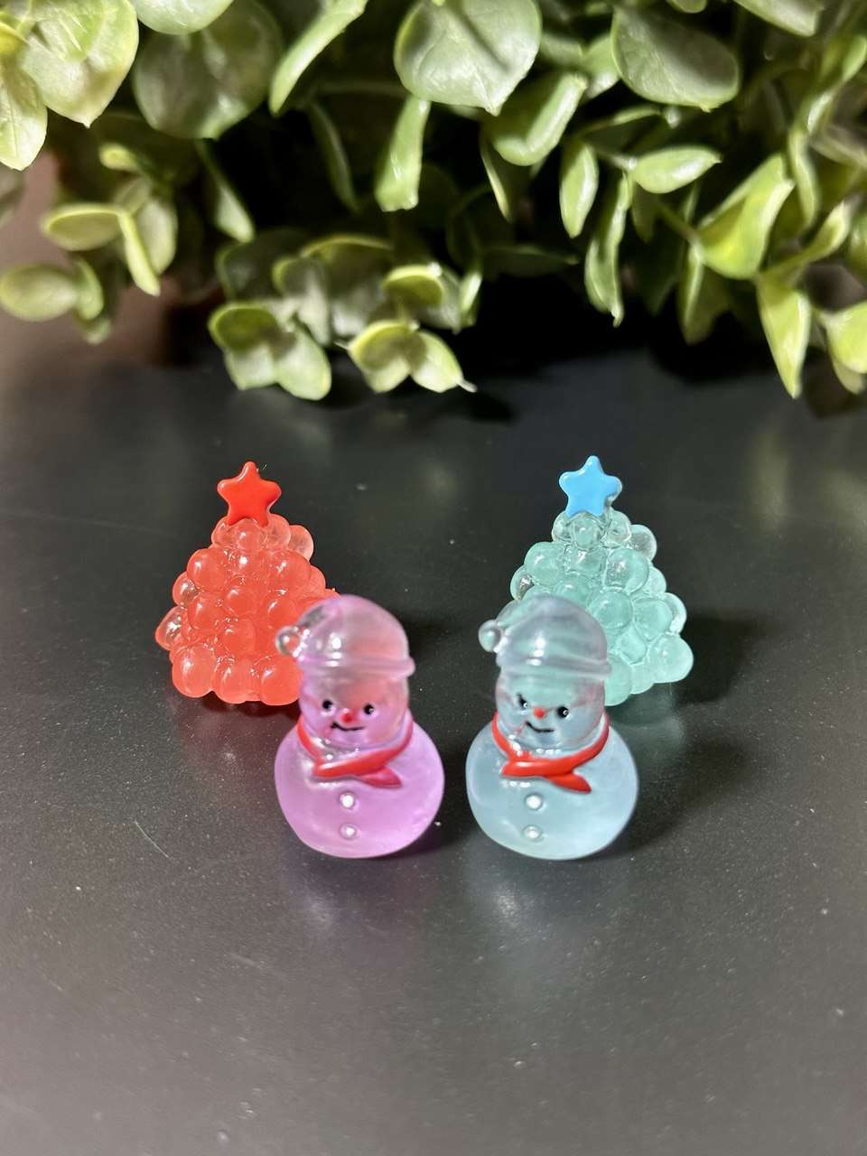 Christmas Tree | Snowman Silicone Mold | 4-Cavity Festive Mold