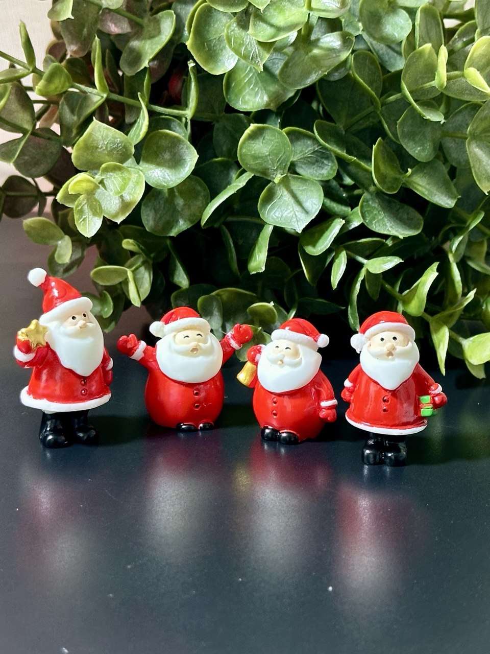 Mini Santa Claus Figurines Set of 4  Silicone mold