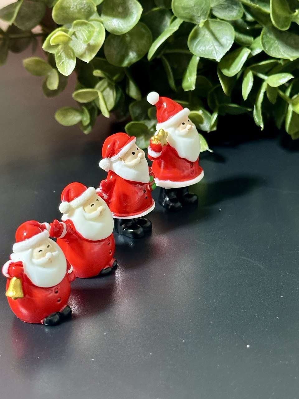 Mini Santa Claus Figurines Set of 4  Silicone mold
