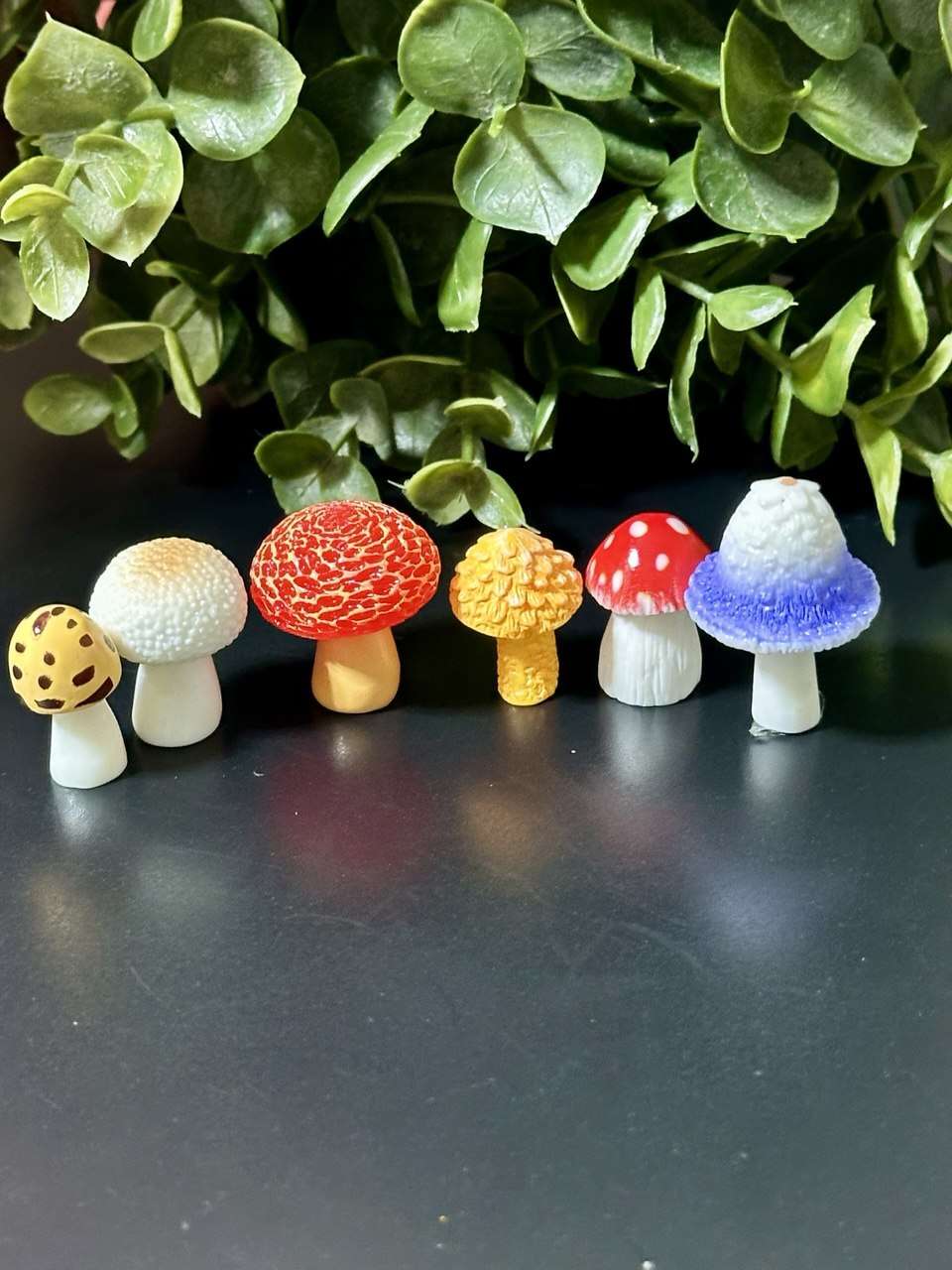 Miniature Mushrooms Set – 6 pcs | Fairy Garden Accessories