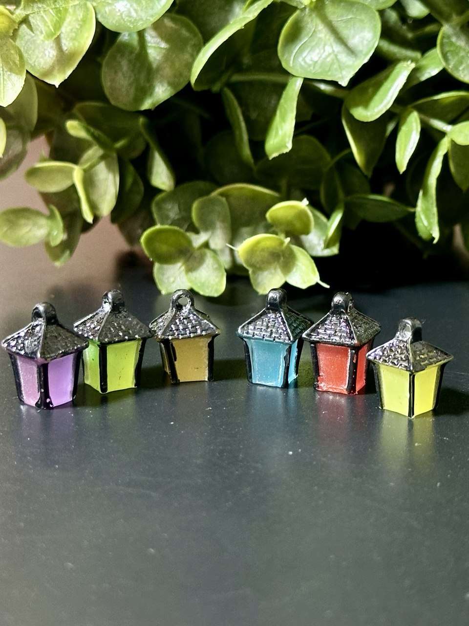 Mini Lantern Charms – Colorful Christmas Lights