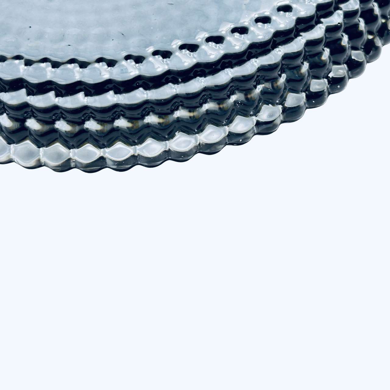 Bubble Edge Silicone Tray Mold 17.6 cm | Round Resin Coaster Mold