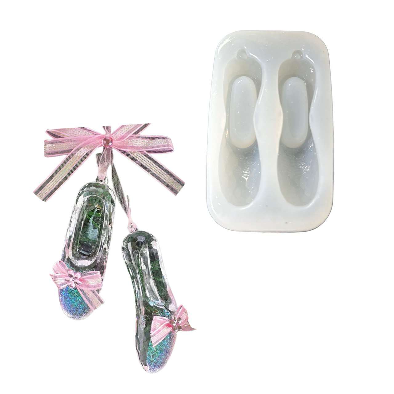 Crystal Shoe Silicone Mold for Resin
