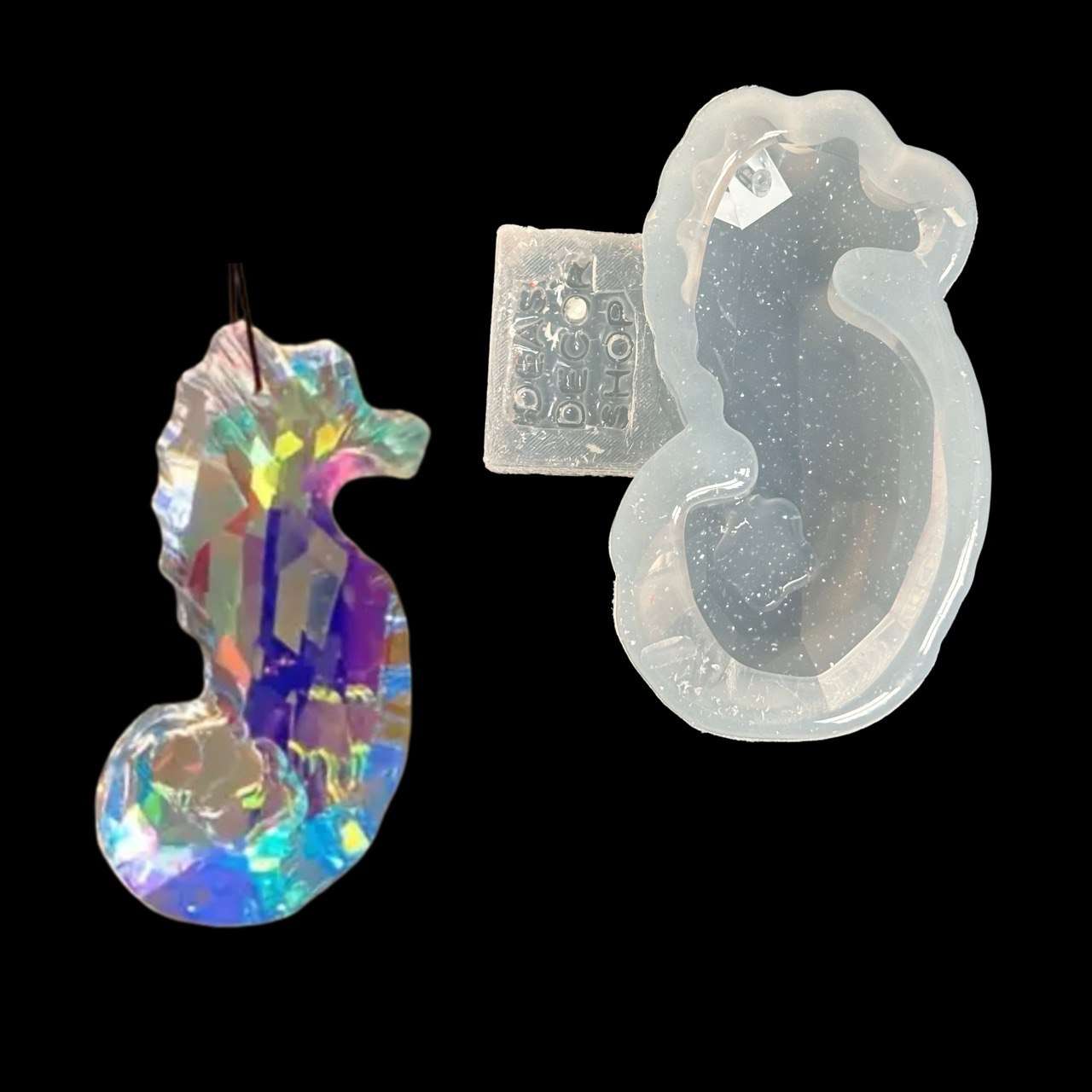 Crystal Seahorse Silicone Mold for Resin
