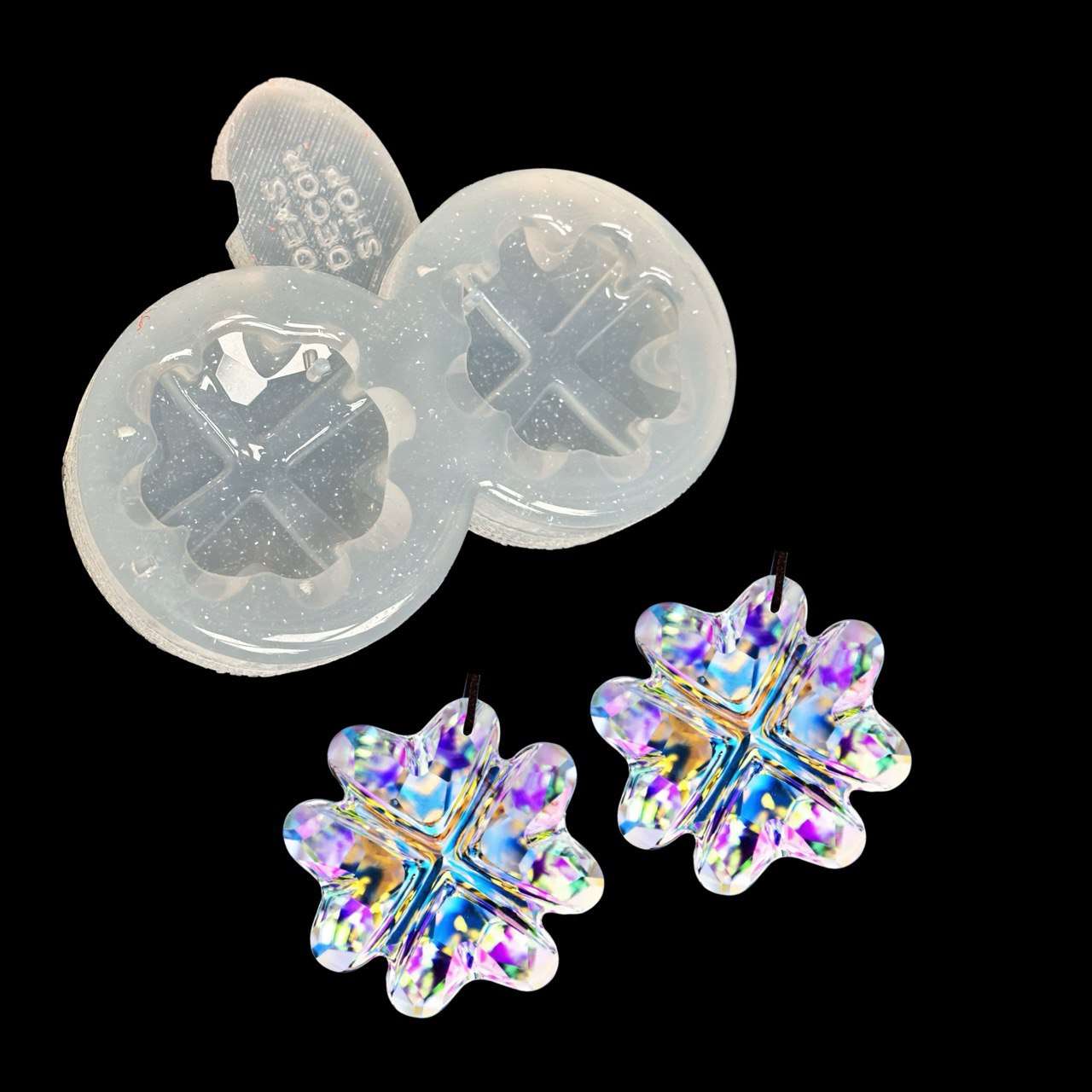 Crystal Clover Silicone Mold for Resin