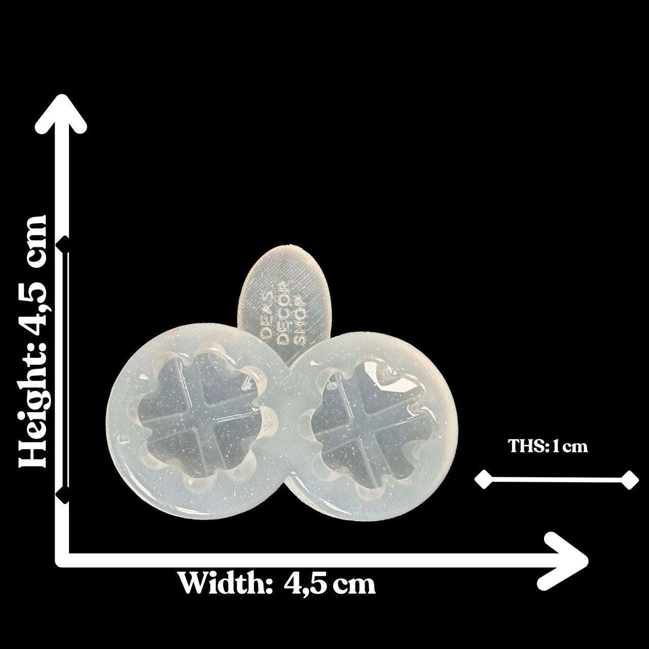 Crystal Clover Silicone Mold for Resin