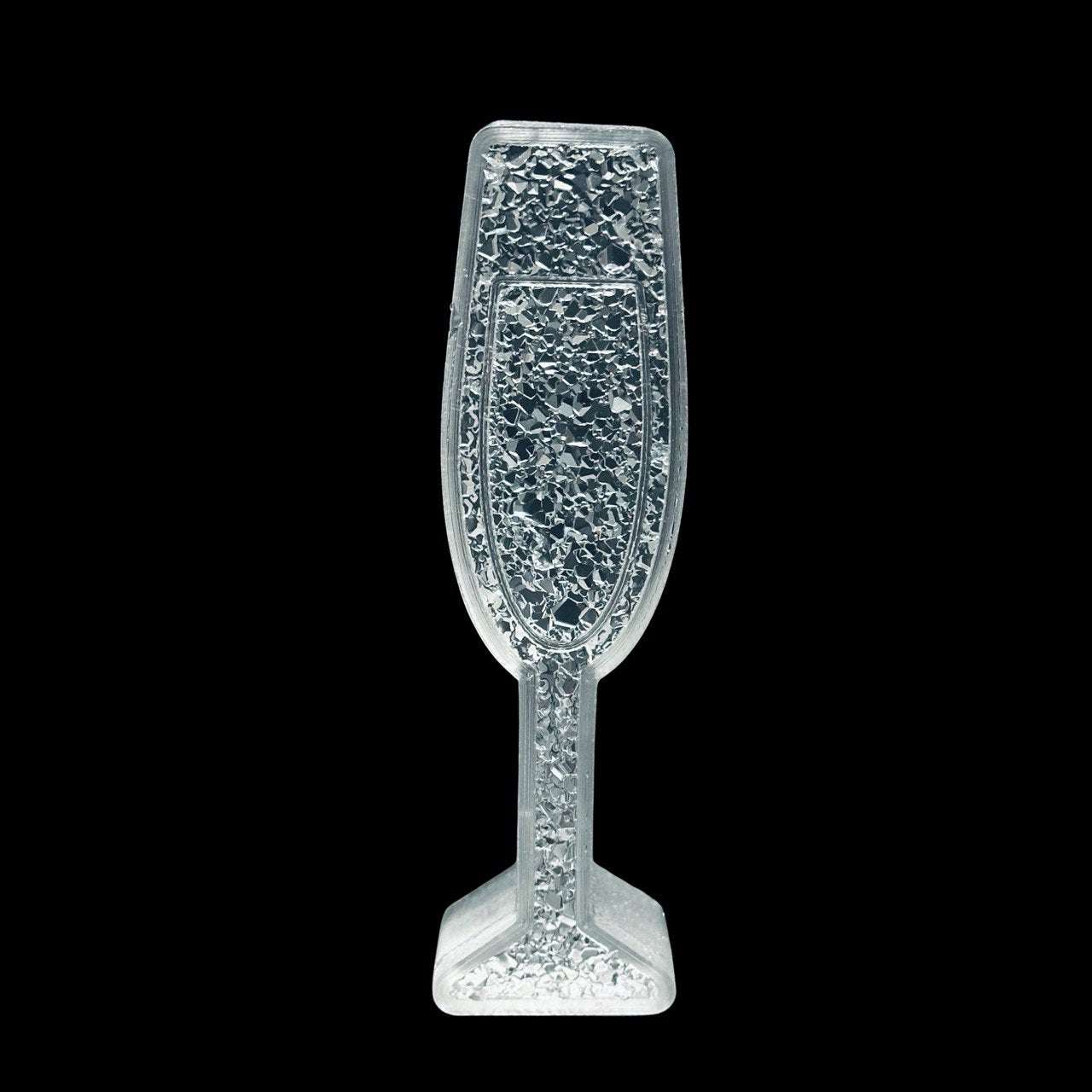 Druzy Champagne Glass Silicone Mold