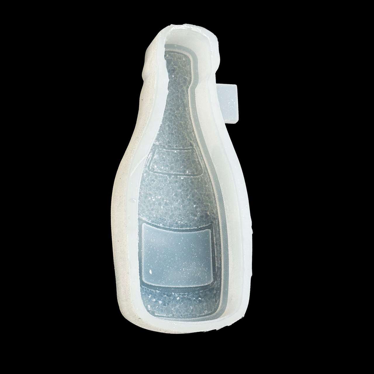 Druzy Crystal Champagne Bottle Silicone Mold