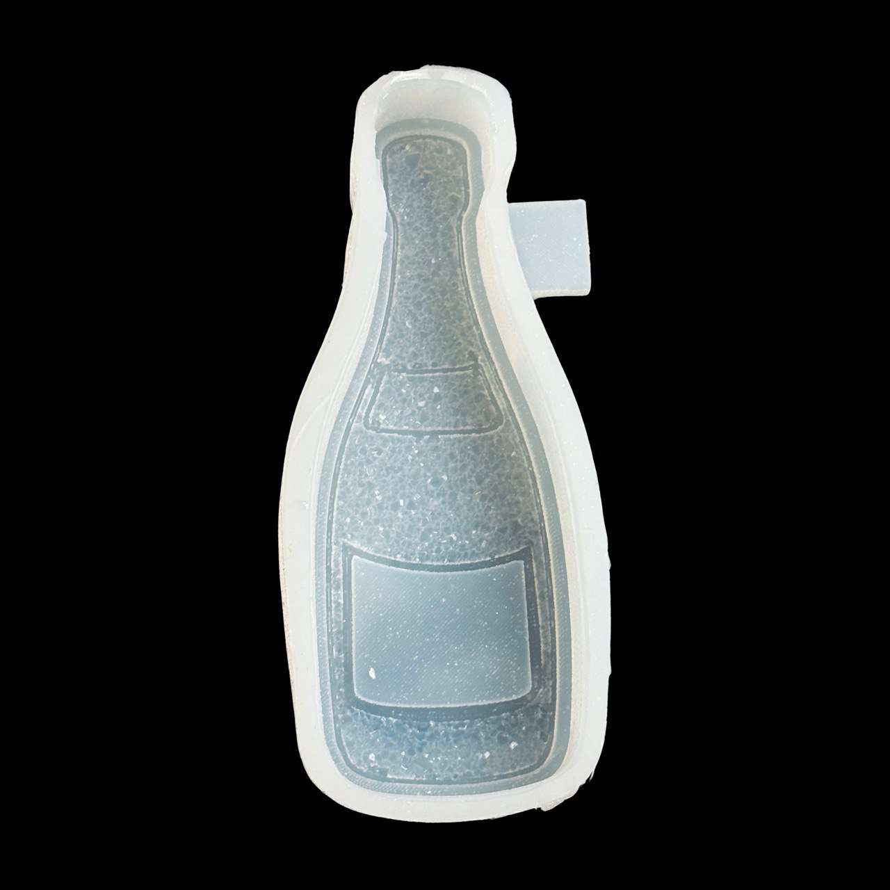 Druzy Crystal Champagne Bottle Silicone Mold
