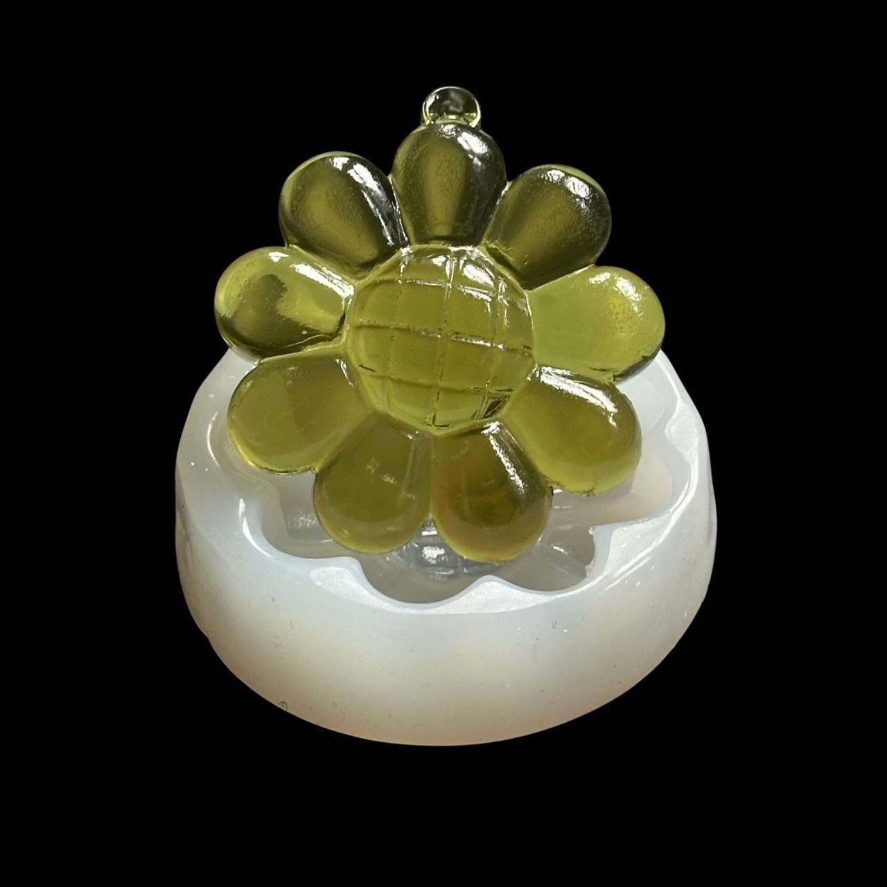 Round Flower Silicone Mold – 6 cm
