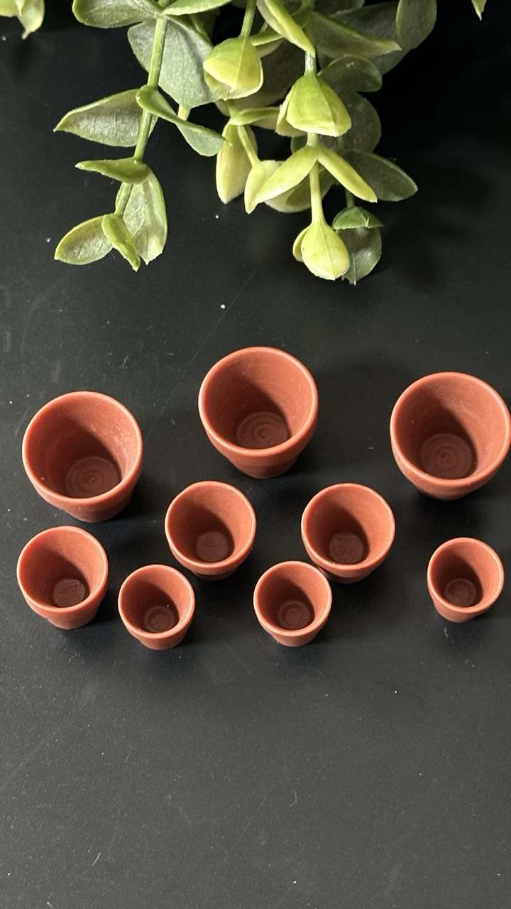 Mini Flower Pot Silicone Mold for Resin, Clay, Wax & Plaster