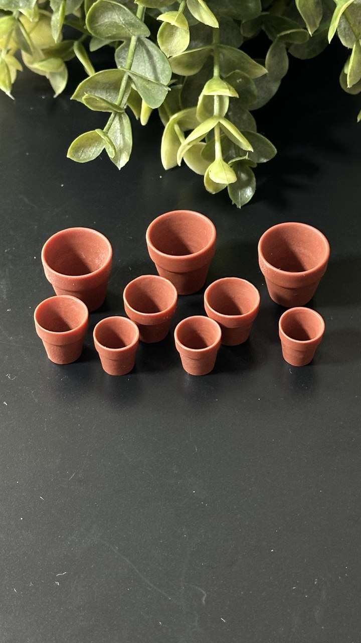 Mini Flower Pot Silicone Mold for Resin, Clay, Wax & Plaster