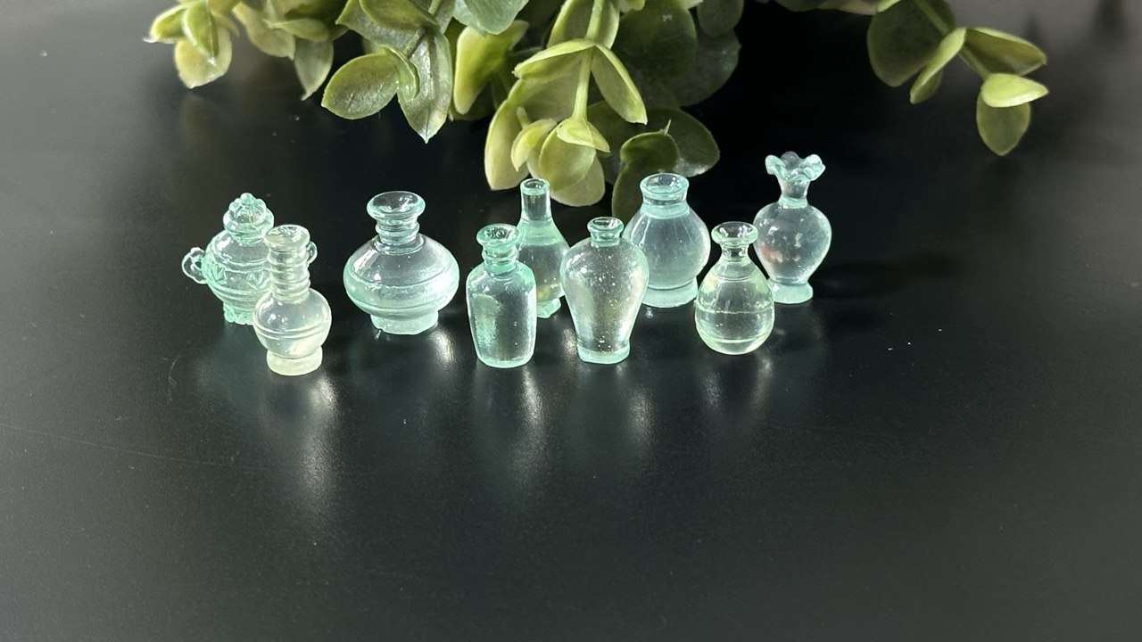 Mini Bottle Silicone Mold for Resin, Clay, Wax and Plaster